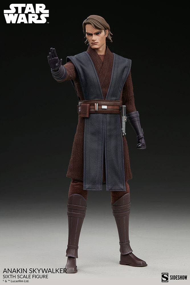 Foto 4 pulgar | Figura Sideshow 1/6 De Escala Star Wars The Clone Wars: Anakin Skywalker