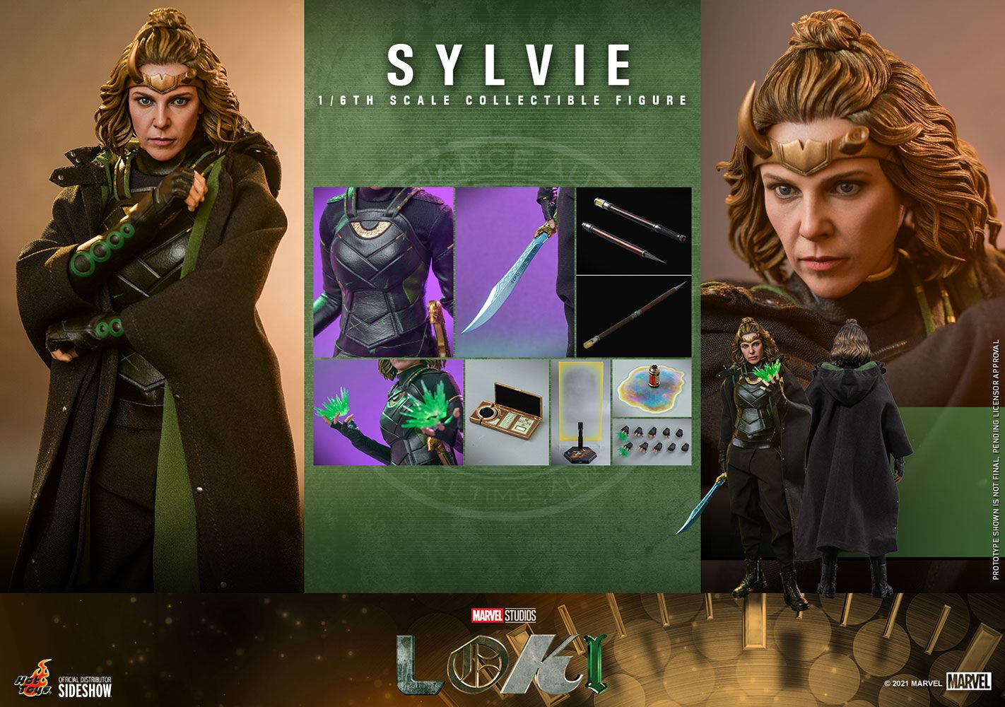 Foto 9 pulgar | Figura Hot Toys 1:6 De Escala Marvel Loki: Sylvie