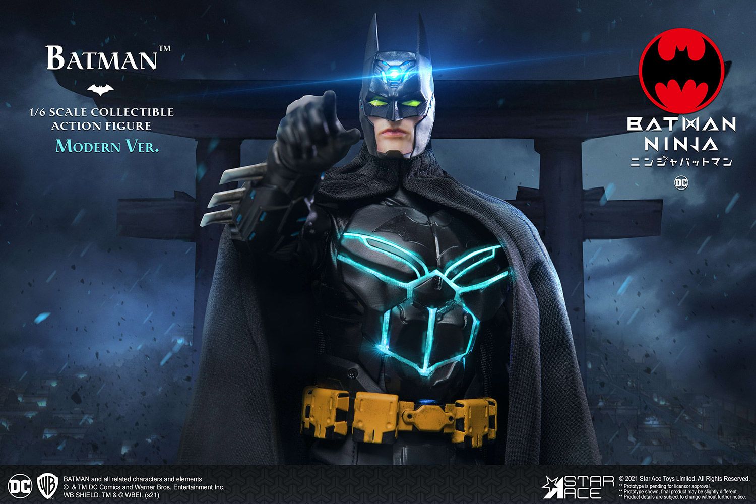 Foto 6 | Figura Star Ace Toys 1:6 de Escala Batman Ninja: Modern Batman Deluxe Versión