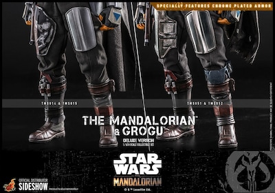 Foto 3 | Figura Hot Toys 1:6 de Escala Star Wars: The Mandalorian And Grogu Deluxe Version