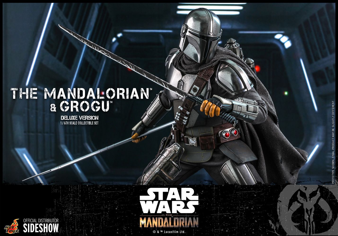 Foto 5 pulgar | Figura Hot Toys 1:6 de Escala Star Wars: The Mandalorian And Grogu Deluxe Version