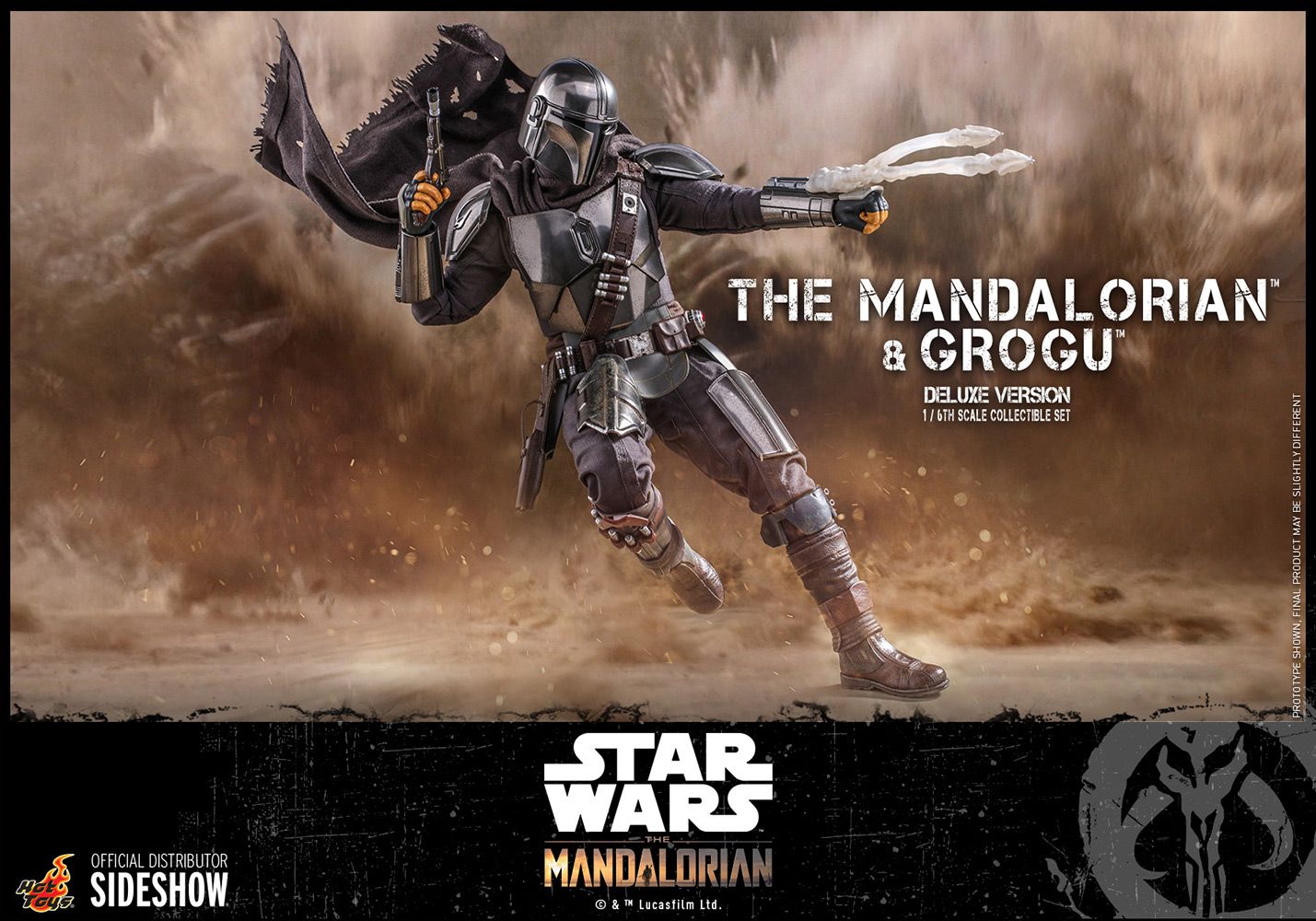 Foto 7 pulgar | Figura Hot Toys 1:6 de Escala Star Wars: The Mandalorian And Grogu Deluxe Version