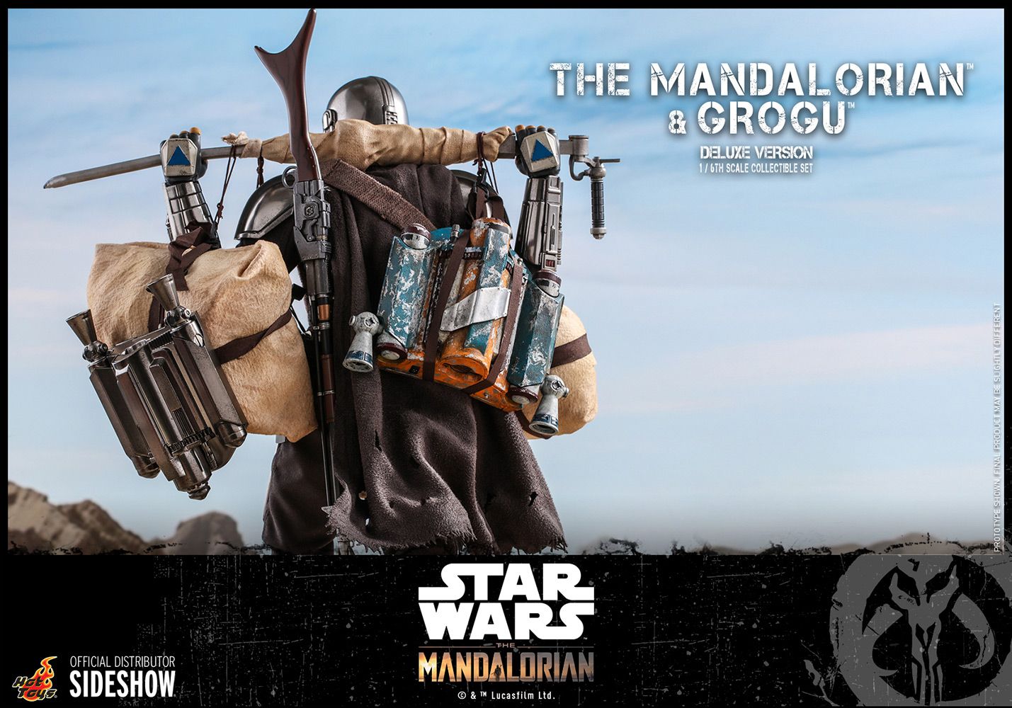 Foto 8 pulgar | Figura Hot Toys 1:6 de Escala Star Wars: The Mandalorian And Grogu Deluxe Version