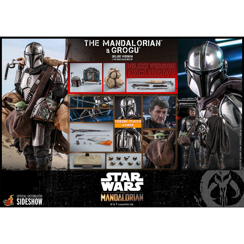 Foto 9 pulgar | Figura Hot Toys 1:6 de Escala Star Wars: The Mandalorian And Grogu Deluxe Version