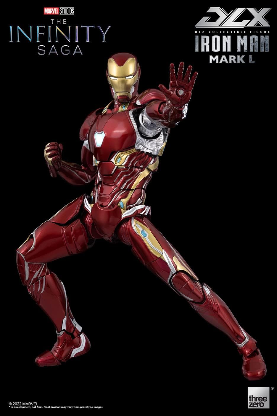 Foto 4 pulgar | Figura Threezero Dlx Avengers Infinity War: Iron Man Mark 50