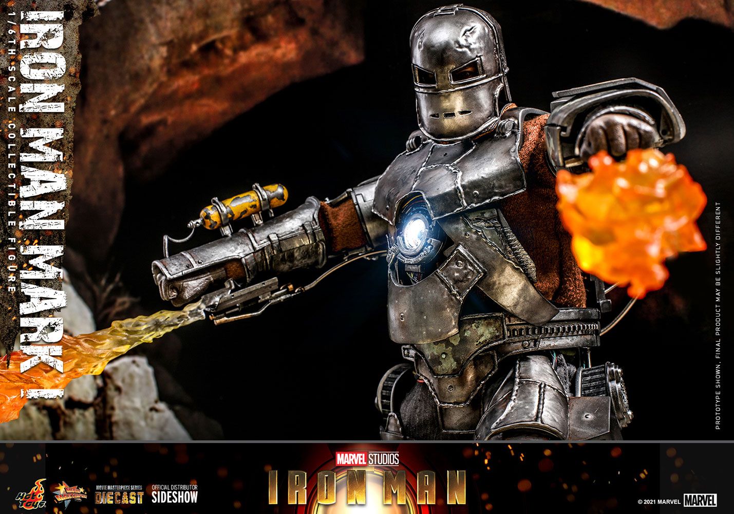 Foto 6 pulgar | Figura 1:6 de Escala Hot Toys Marvel Iron Man: Mark 1