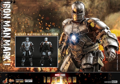Foto 6 | Figura 1:6 de Escala Hot Toys Marvel Iron Man: Mark 1