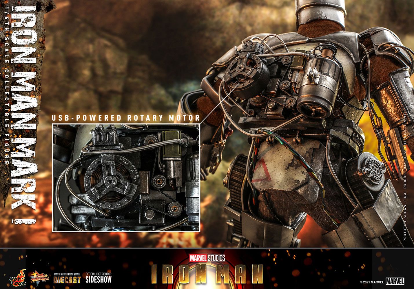 Foto 8 pulgar | Figura 1:6 de Escala Hot Toys Marvel Iron Man: Mark 1