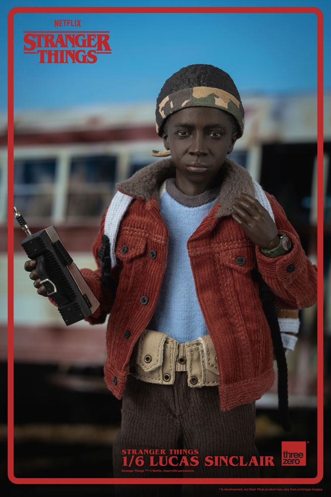 Foto 2 | Figura Threezero 1:6 de Escala Netflix Stranger Things: Lucas Sinclair