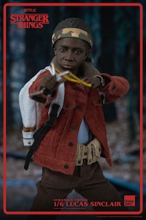Foto 5 | Figura Threezero 1:6 de Escala Netflix Stranger Things: Lucas Sinclair