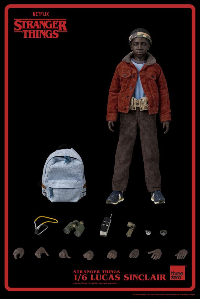 Foto 8 pulgar | Figura Threezero 1:6 de Escala Netflix Stranger Things: Lucas Sinclair