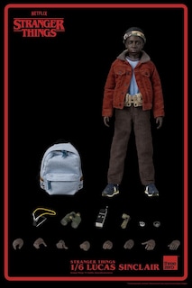 Foto 7 | Figura Threezero 1:6 de Escala Netflix Stranger Things: Lucas Sinclair