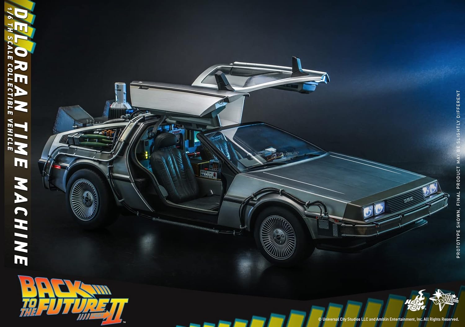 Foto 3 pulgar | Vehículo Coleccionable Hot Toys Back To The Future Part 2: DeLorean Escala 1:6