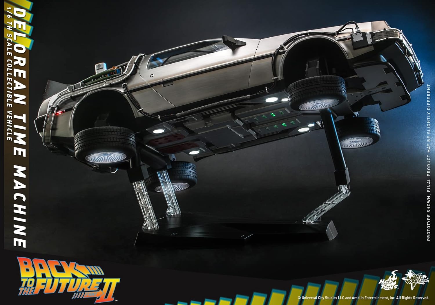 Foto 7 | Vehículo Coleccionable Hot Toys Back To The Future Part 2: DeLorean Escala 1:6