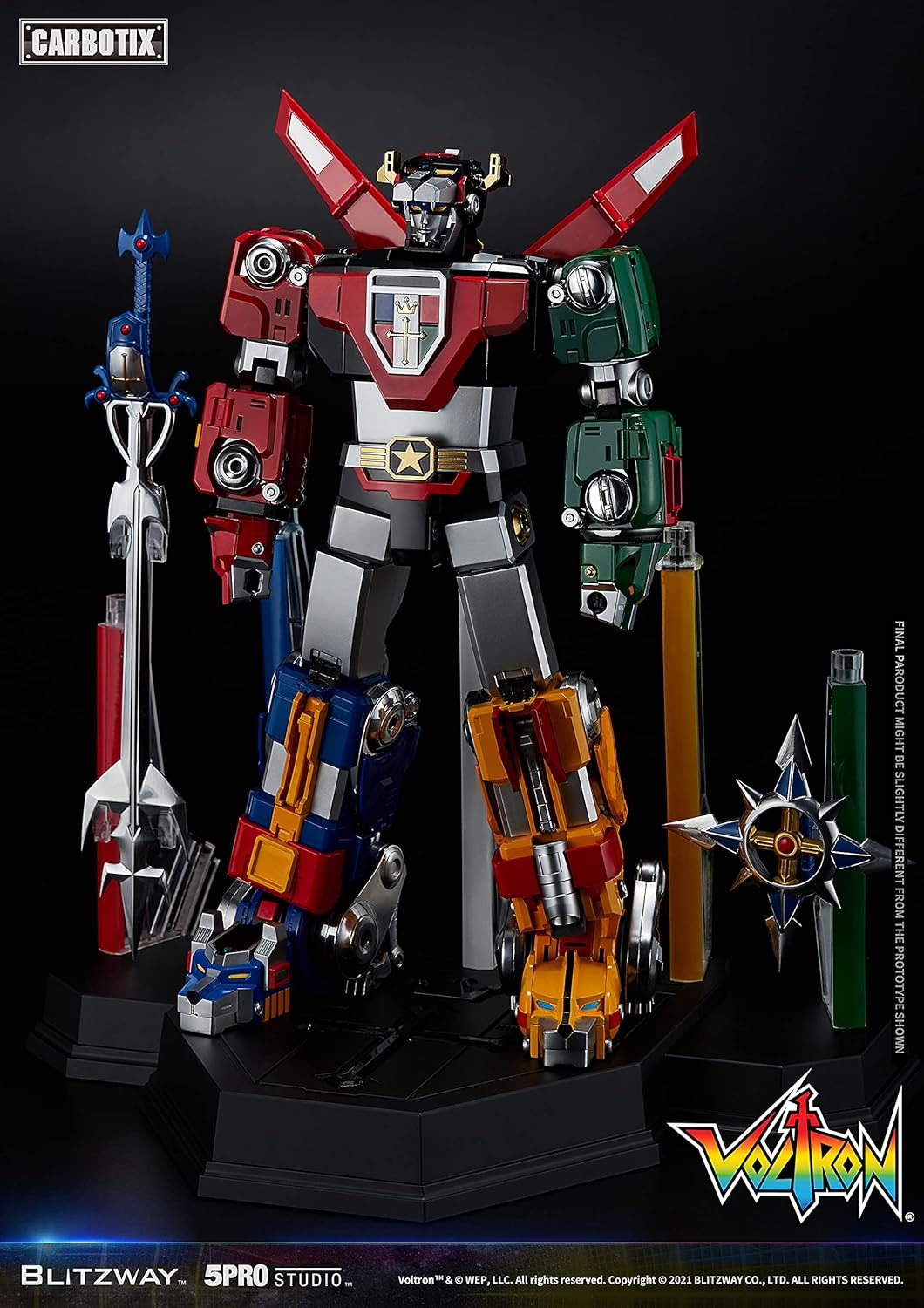 Foto 5 pulgar | Figura Coleccionable Blitzway Voltron