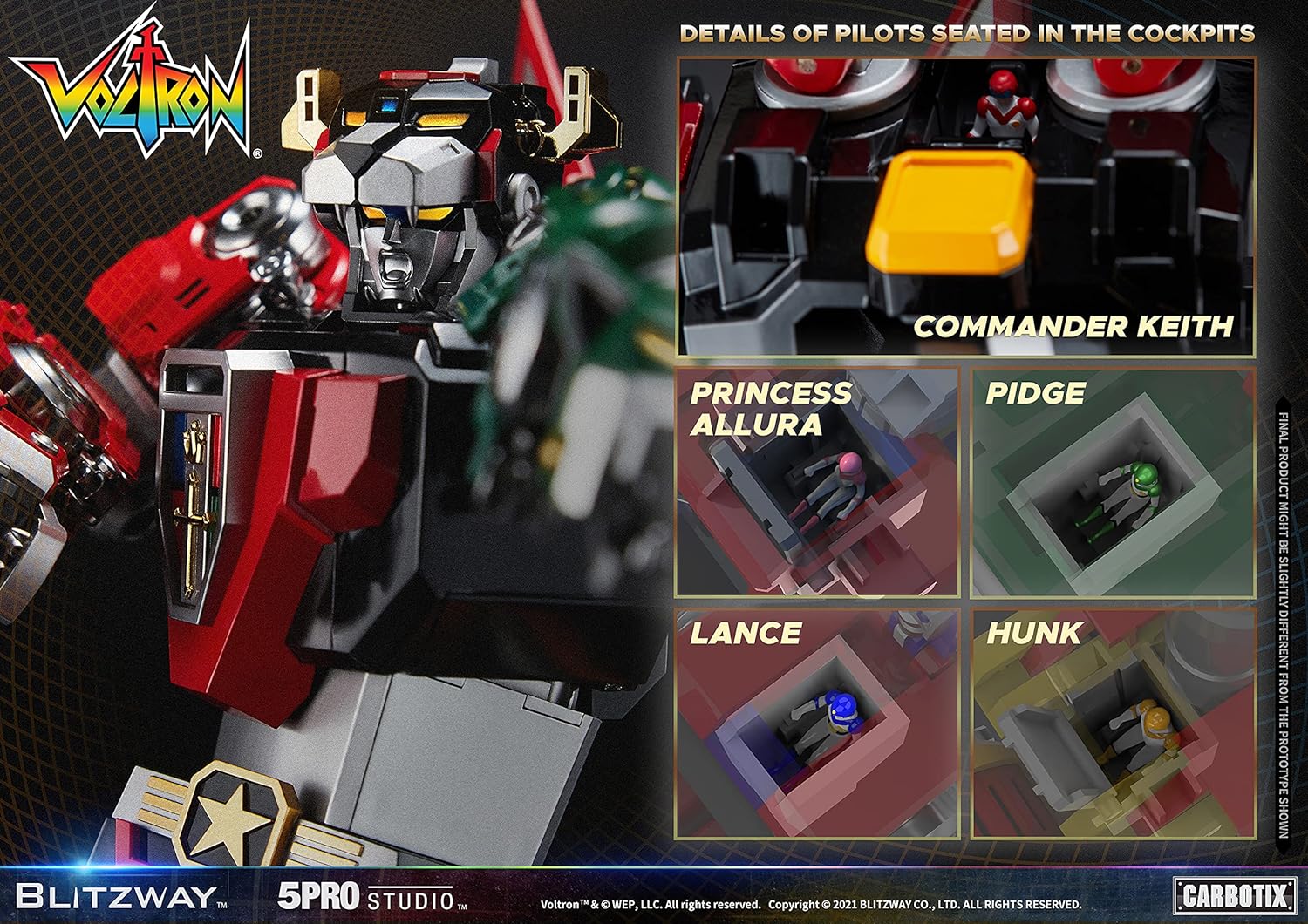 Foto 7 | Figura Coleccionable Blitzway Voltron