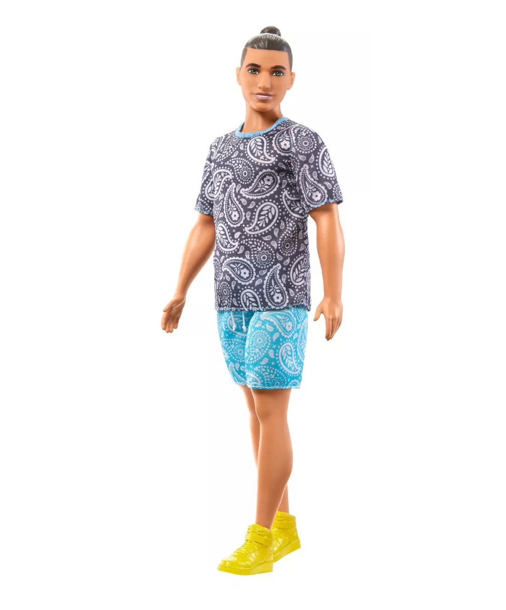 Foto 4 pulgar | Muñeco Ken Playera Estampada Barbie Fashion & Beauty