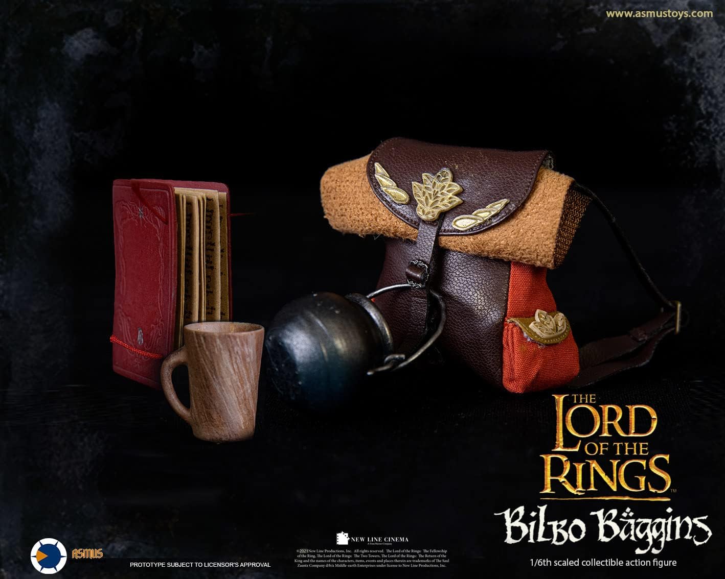 Foto 7 pulgar | Figura Asmus Toys 1:6 De Escala The Lord Of The Rings: Bilbo Baggins