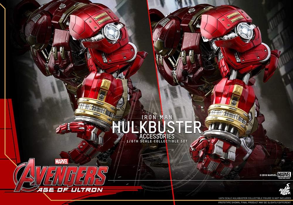 Foto 3 pulgar | Hot Toys Collectible Set Marvel Avengers Age Of Ultron: Hulkbuster Set De Accesorios