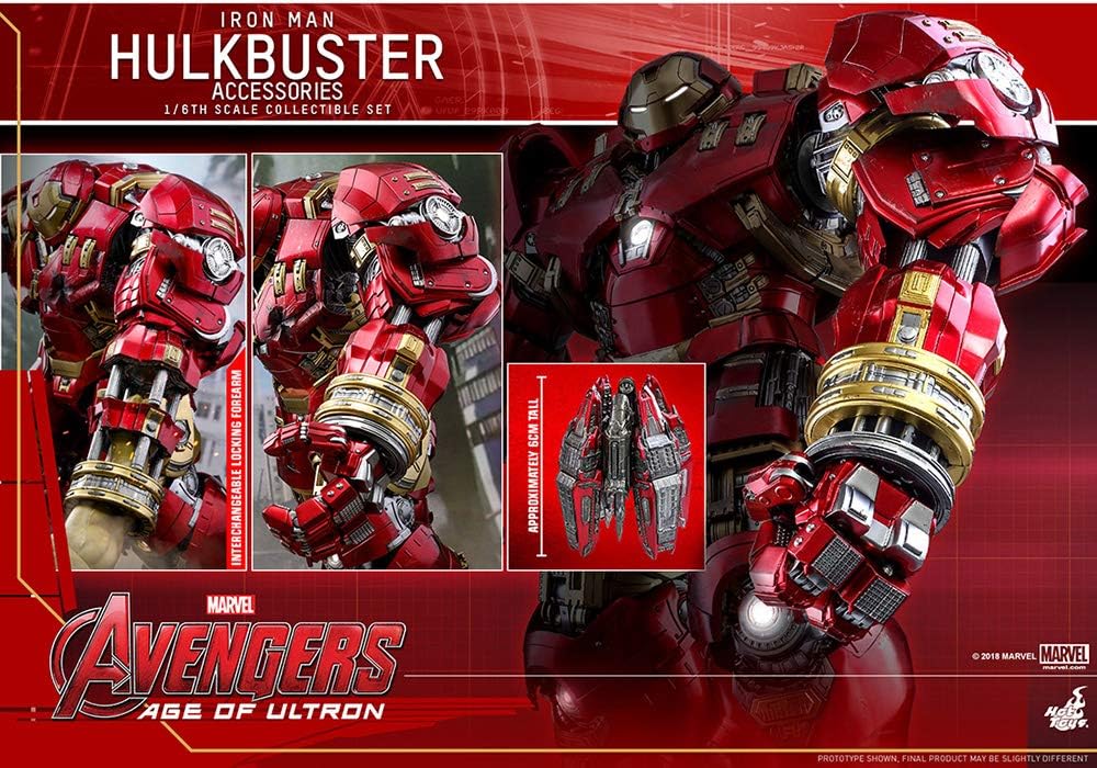 Foto 5 pulgar | Hot Toys Collectible Set Marvel Avengers Age Of Ultron: Hulkbuster Set De Accesorios