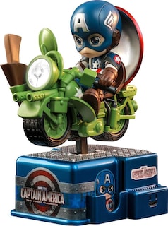 Foto 1 | Figura Coleccionable Hot Toys Cosrides Marvel Studios: Capitán América Función Led y Sonido