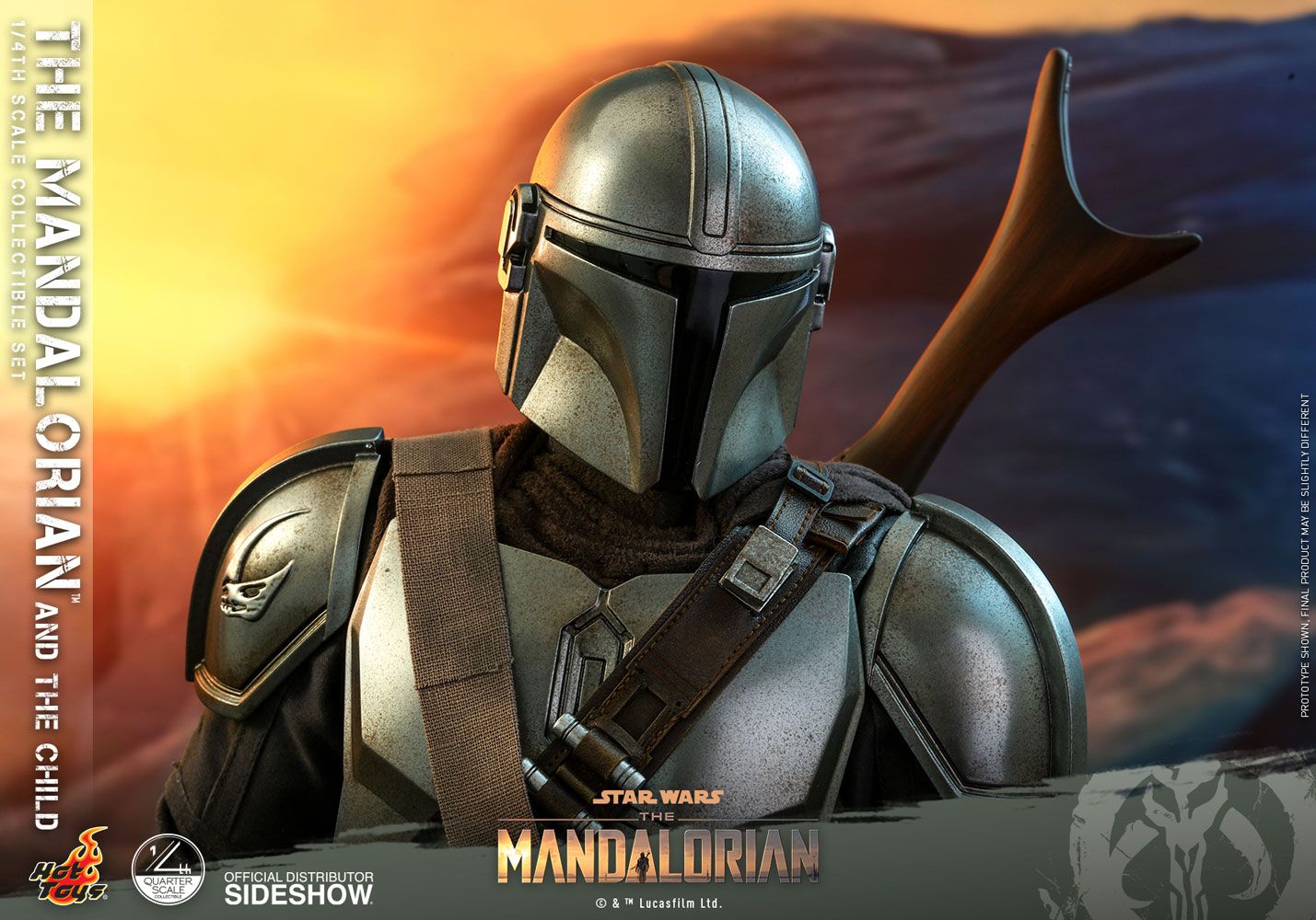 Foto 5 pulgar | Figura Hot Toys 1:4 De Escala Star Wars The Mandalorian: Mandalorian And The Child