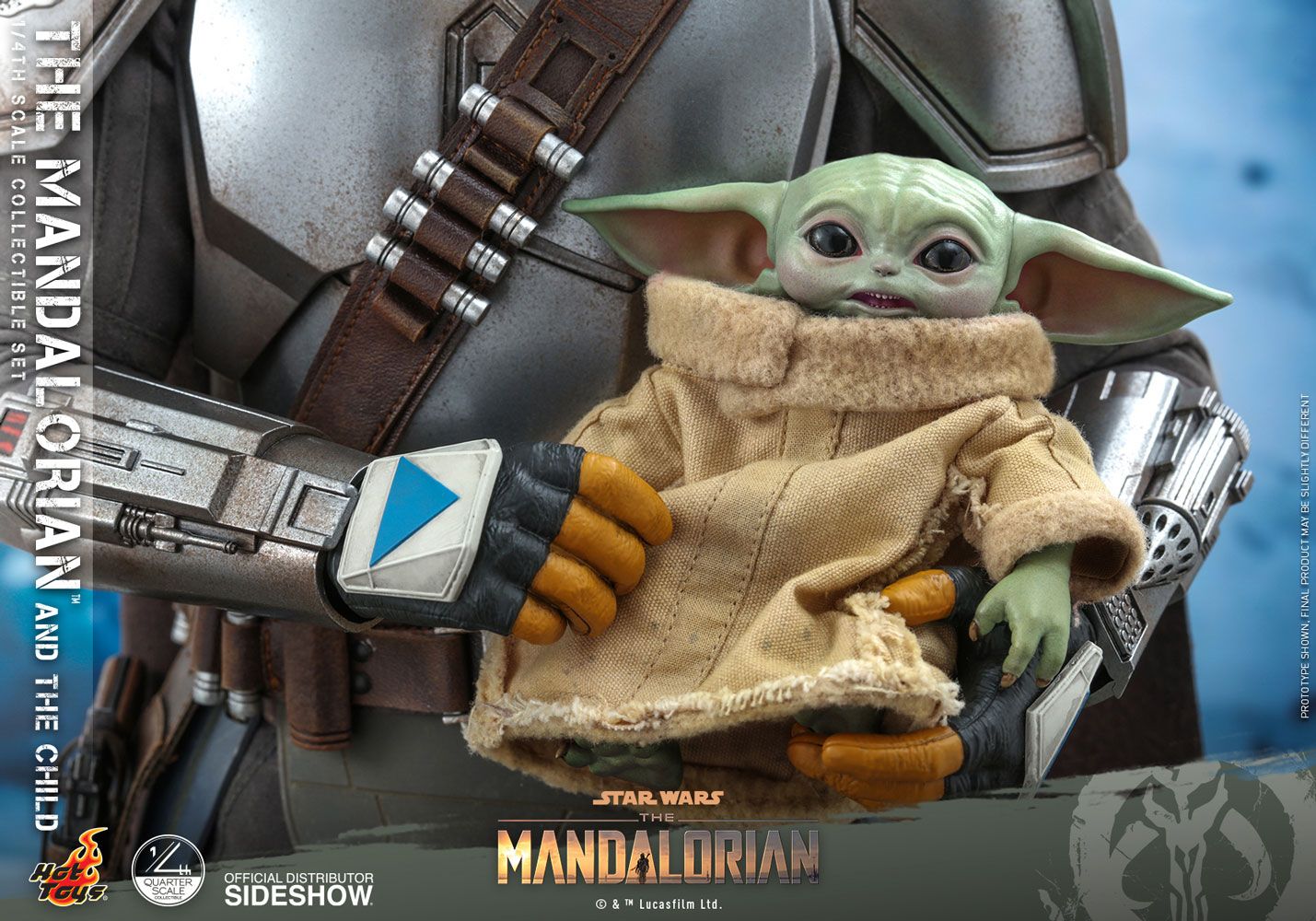 Foto 7 pulgar | Figura Hot Toys 1:4 De Escala Star Wars The Mandalorian: Mandalorian And The Child