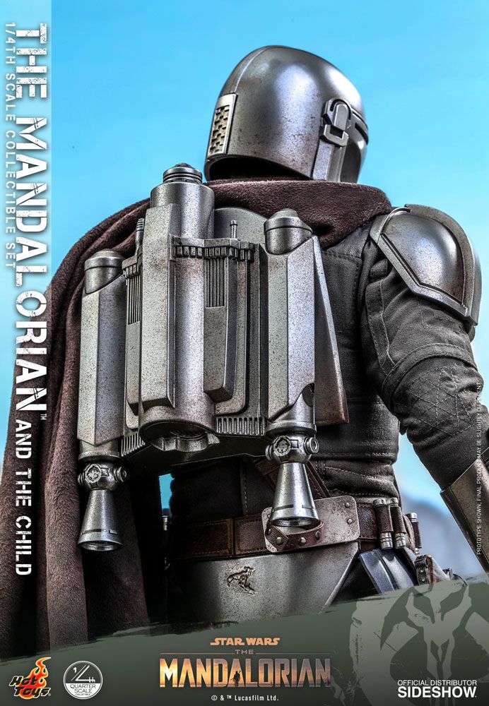 Foto 8 pulgar | Figura Hot Toys 1:4 De Escala Star Wars The Mandalorian: Mandalorian And The Child