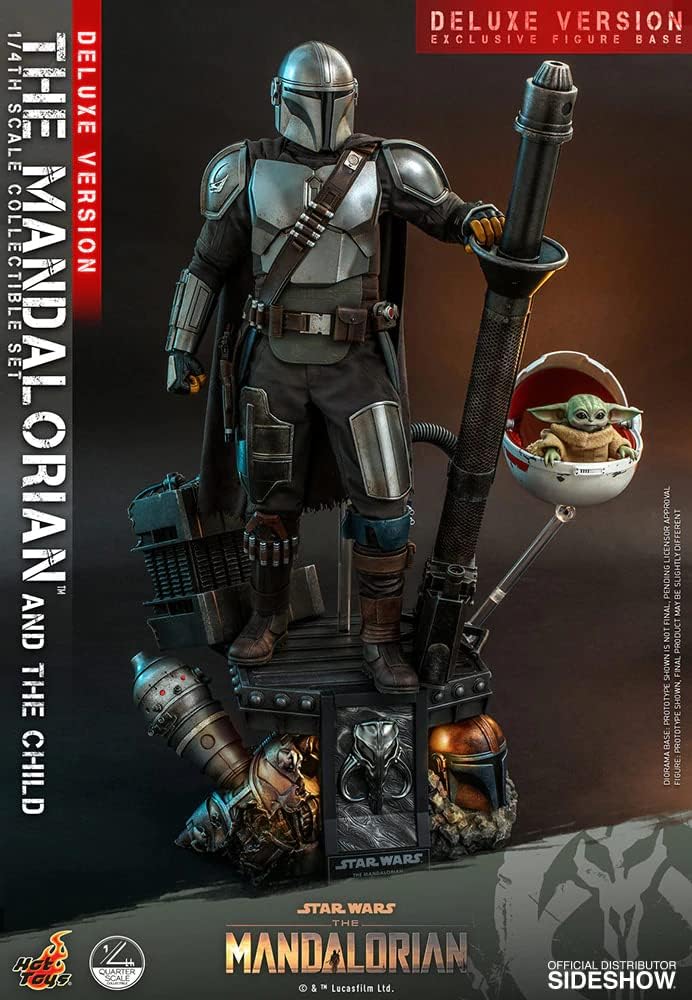 Foto 3 pulgar | Figura Hot Toys 1:4 De Escala Star Wars The Mandalorian: Mandalorian And The Child