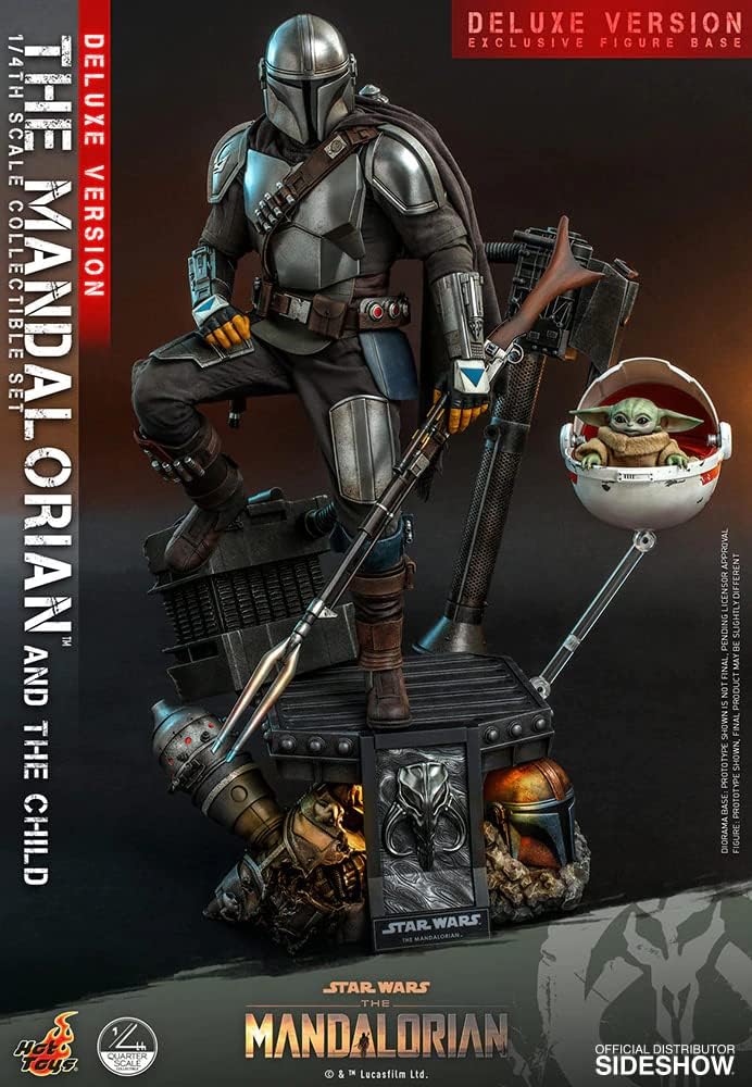 Foto 4 pulgar | Figura Hot Toys 1:4 De Escala Star Wars The Mandalorian: Mandalorian And The Child