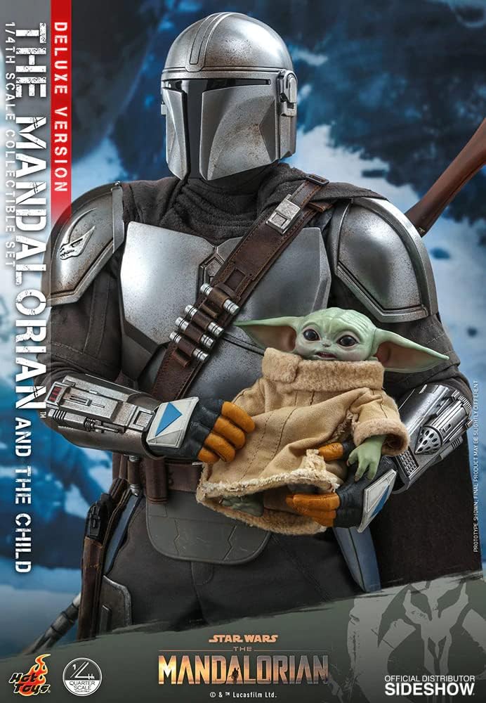 Foto 5 pulgar | Figura Hot Toys 1:4 De Escala Star Wars The Mandalorian: Mandalorian And The Child