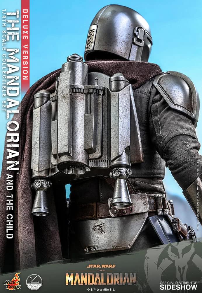 Foto 6 pulgar | Figura Hot Toys 1:4 De Escala Star Wars The Mandalorian: Mandalorian And The Child