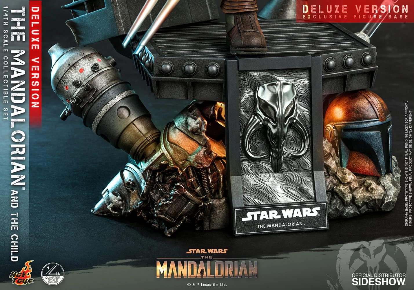 Foto 7 pulgar | Figura Hot Toys 1:4 De Escala Star Wars The Mandalorian: Mandalorian And The Child