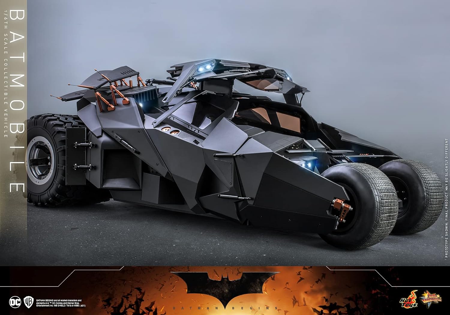 Foto 4 pulgar | Hot Toys 1:6 De Escala Dc Batman Begins: Batmobile