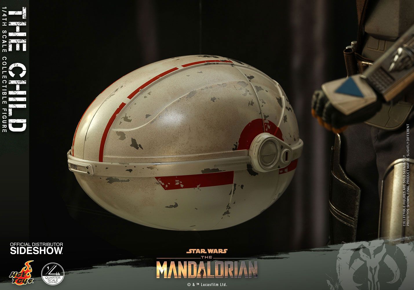 Foto 6 pulgar | Figura Hot Toys 1:4 De Escala Star Wars The Mandalorian: The Child