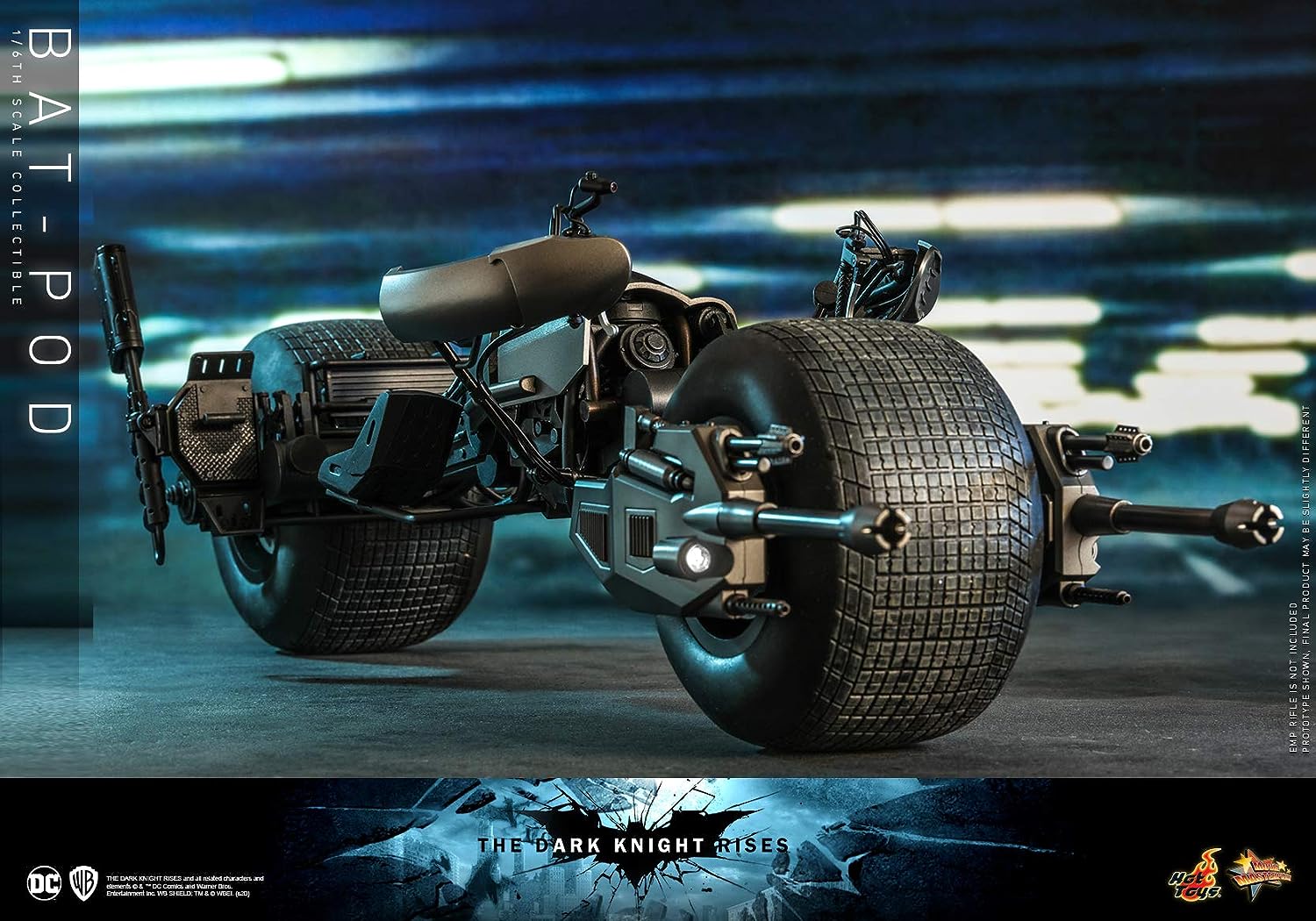 Foto 4 pulgar | Hot Toys 1:6 De Escala Dc Batman: The Dark Knight Rises Bat-pod