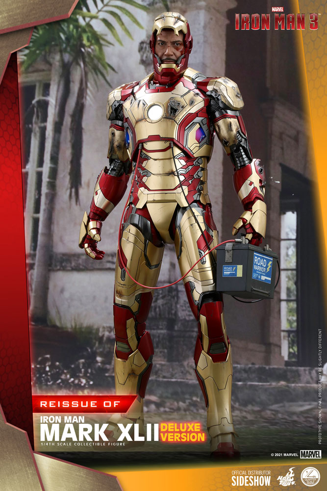 Foto 4 pulgar | Figura Hot Toys 1:4 De Escala Marvel Iron Man 3: Iron Man Mark 43