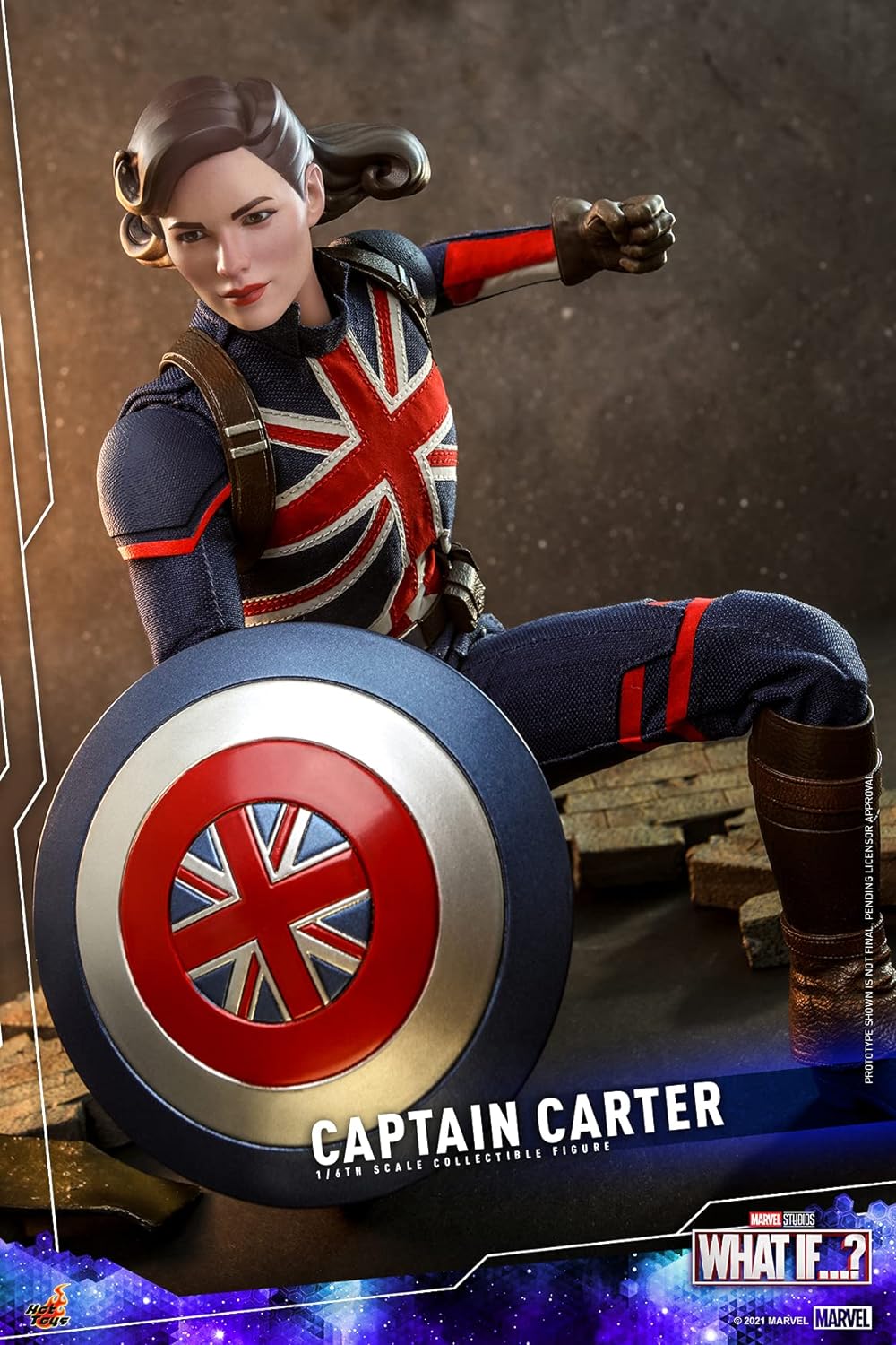 Foto 4 pulgar | Figura Capitana Carter Marvel What If...? Hot Toys 1:6 de Escala