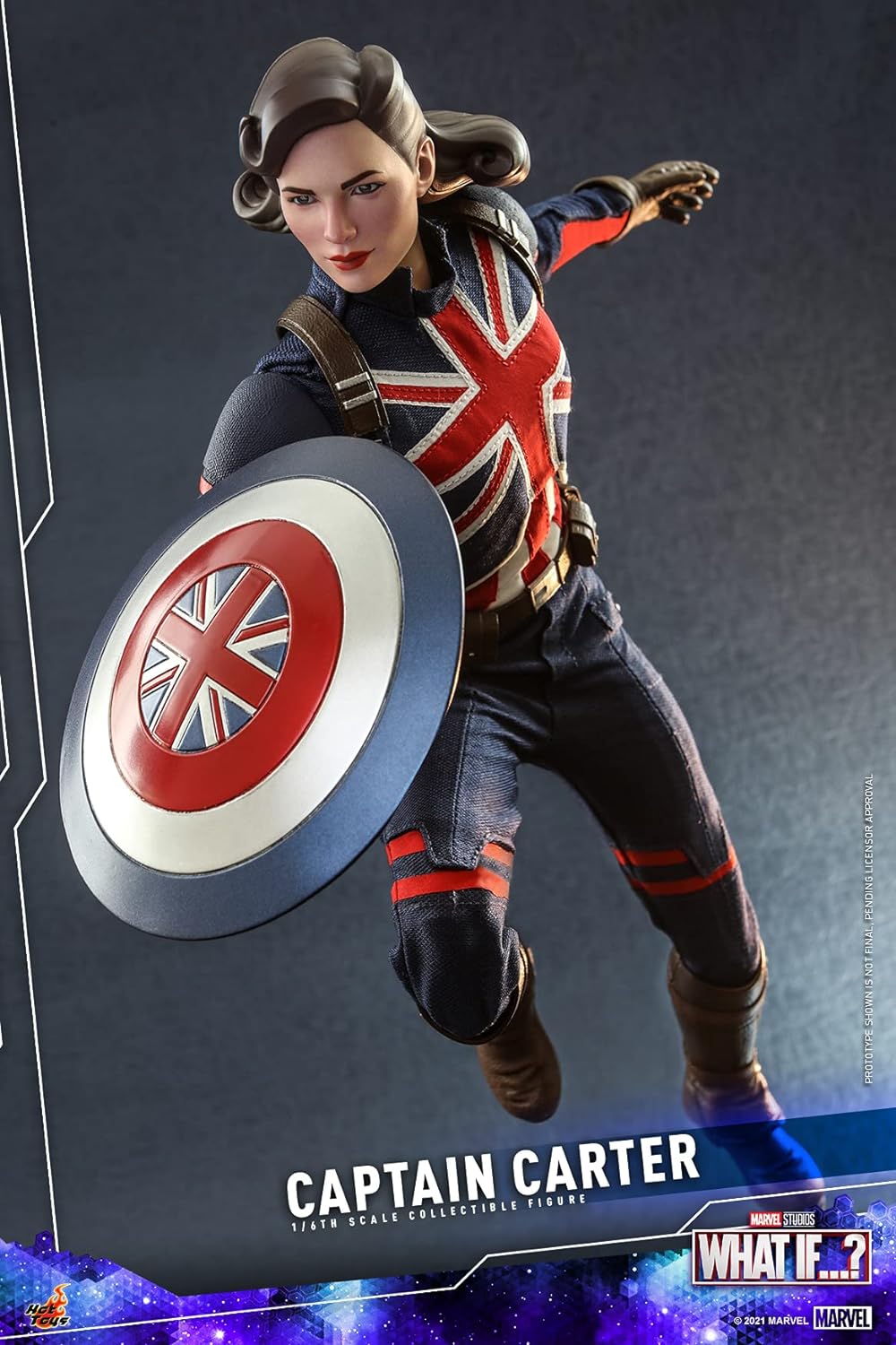 Foto 5 pulgar | Figura Capitana Carter Marvel What If...? Hot Toys 1:6 de Escala