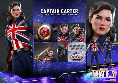 Foto 7 | Figura Capitana Carter Marvel What If...? Hot Toys 1:6 de Escala