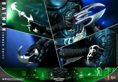 Foto 7 | Figura Batman Traje Sonar DC Batman Forever Hot Toys 1:6 de Escala