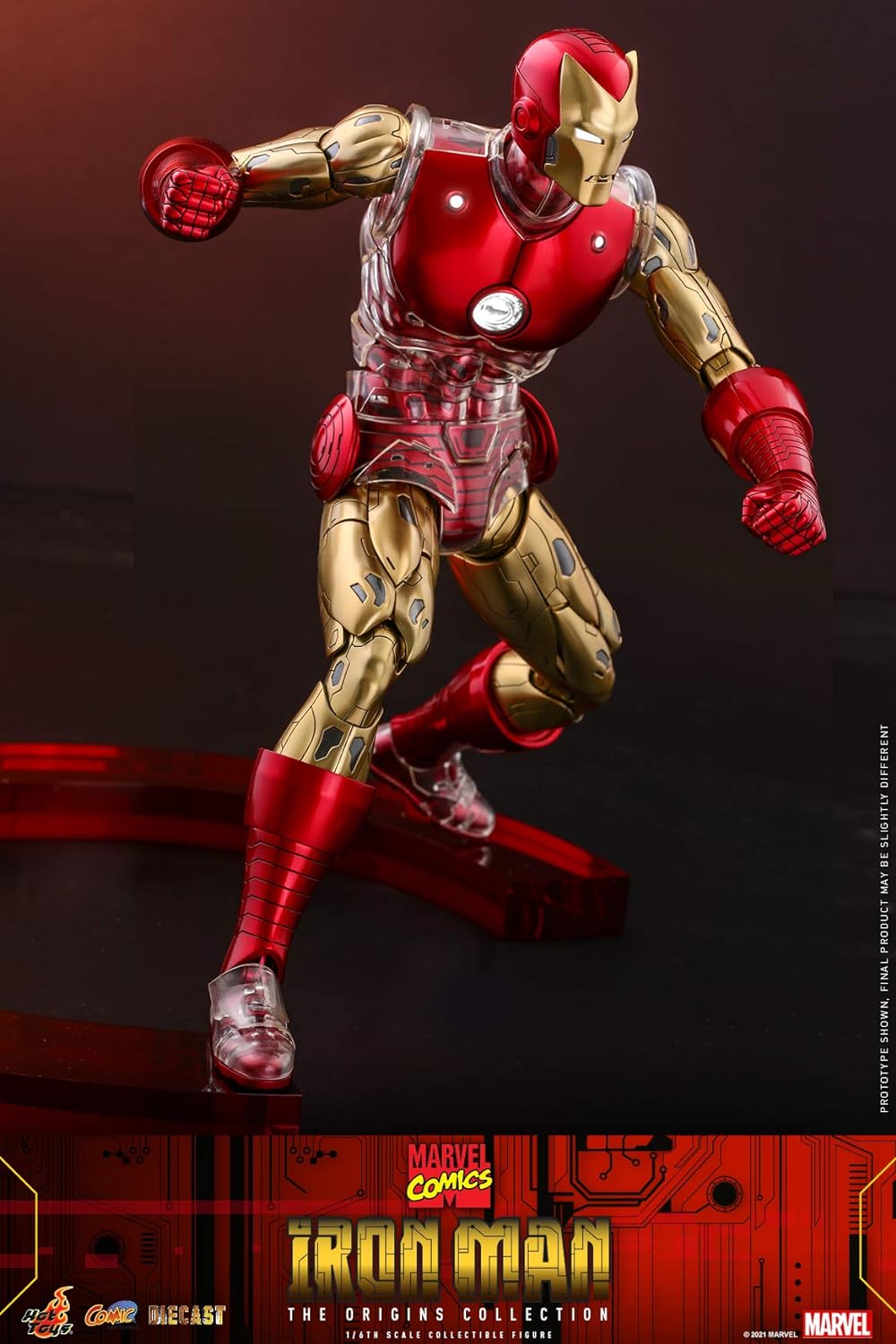 Foto 8 pulgar | Figura Iron Man Marvel Comics The Origins Collection Hot Toys 1:6 de Escala