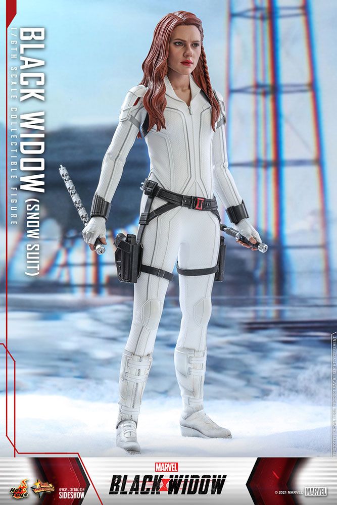 Foto 4 pulgar | Figura Black Widow Traje de Nieve Marvel Black Widow Hot Toys 1:6 de Escala