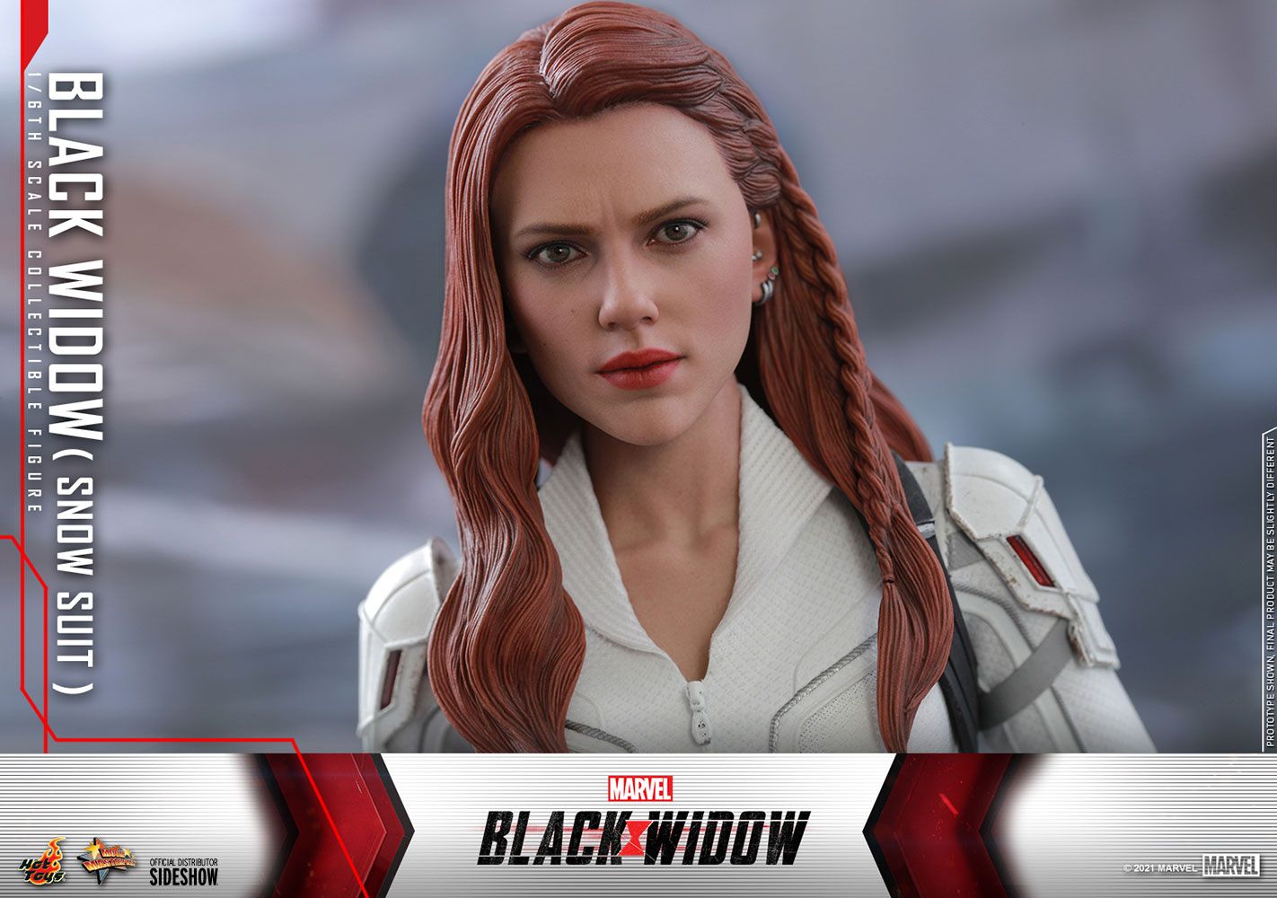 Foto 8 pulgar | Figura Black Widow Traje de Nieve Marvel Black Widow Hot Toys 1:6 de Escala