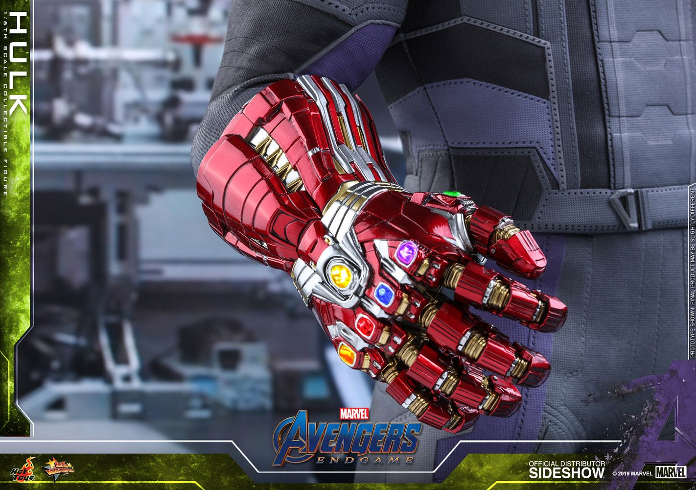 Foto 5 pulgar | Figura Hulk Marvel Avengers: Endgame Hot Toys 1:6 de Escala