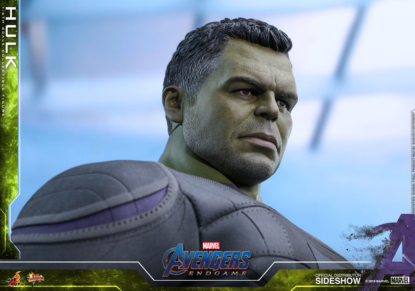 Foto 7 pulgar | Figura Hulk Marvel Avengers: Endgame Hot Toys 1:6 de Escala