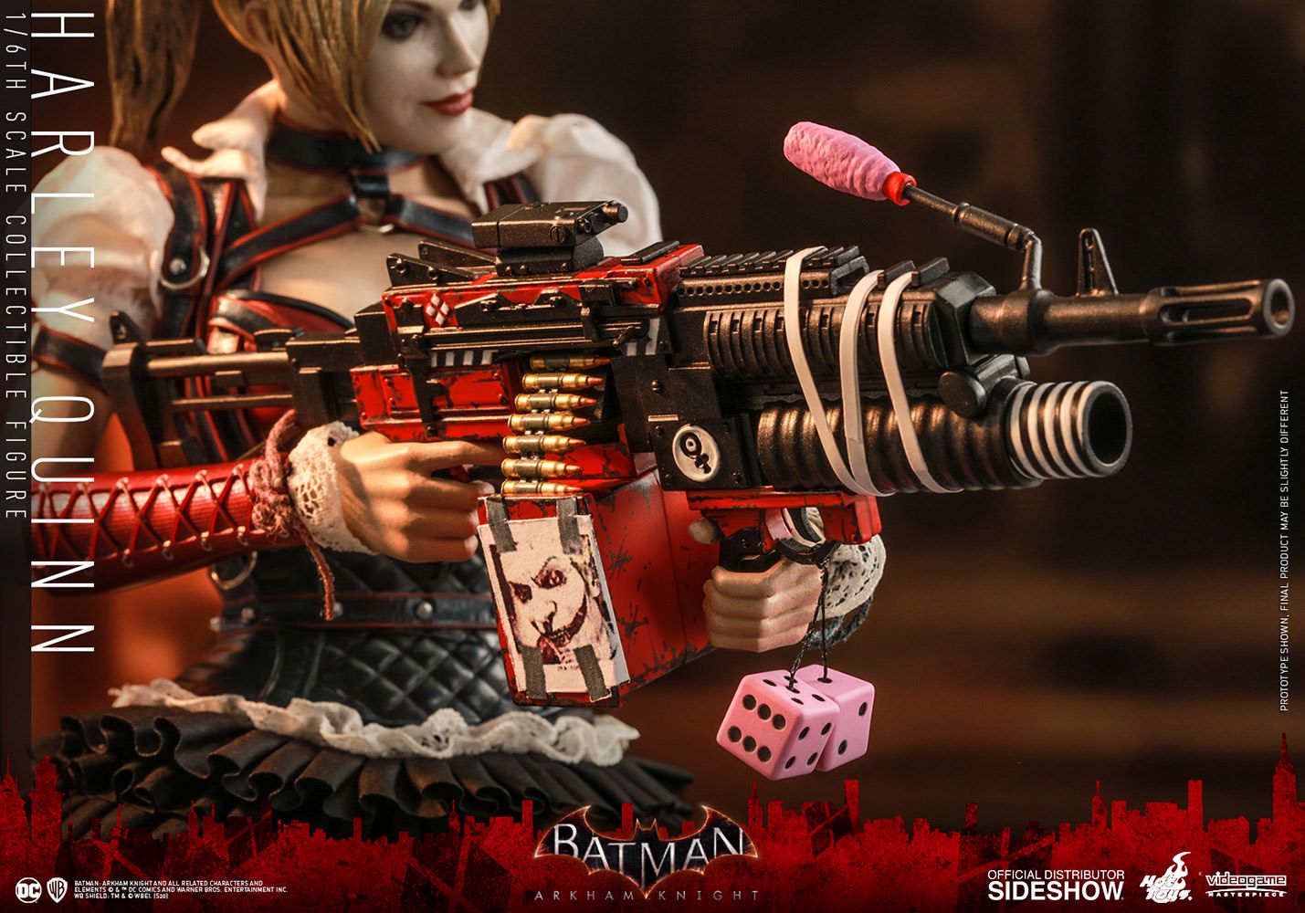 Foto 8 pulgar | Figura Harley Quinn DC Batman Arkham Knight Hot Toys 1:6 de Escala