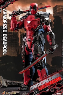 Foto 2 | Figura Armorized Deadpool Marvel Armorized Warrior Hot Toys 1:6 de Escala