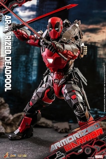 Foto 3 | Figura Armorized Deadpool Marvel Armorized Warrior Hot Toys 1:6 de Escala