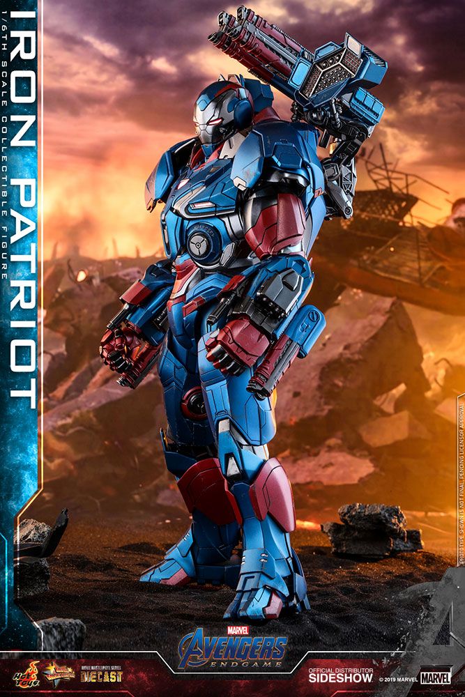 Foto 4 pulgar | Figura Iron Patriot Marvel Avengers: Endgame Hot Toys 1:6 de Escala